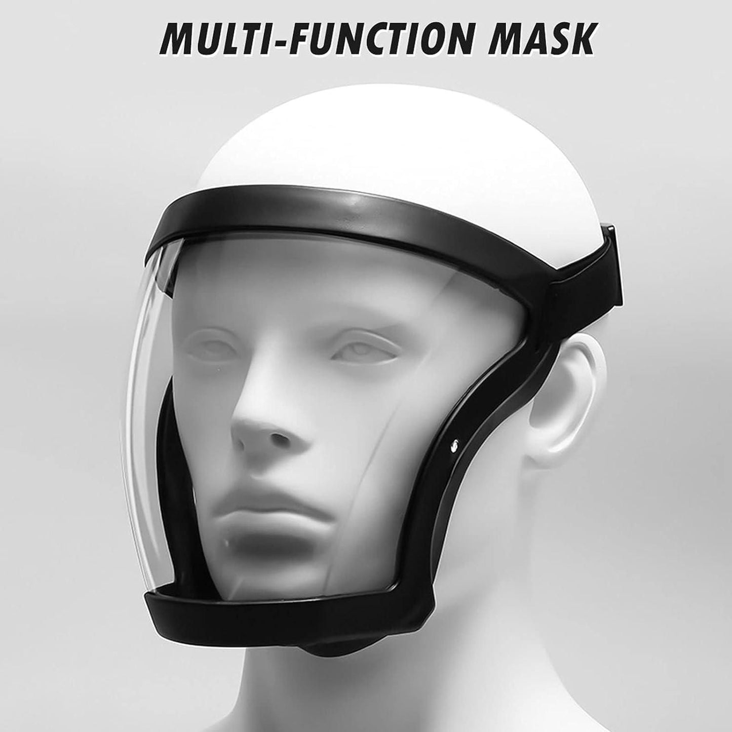 AMU Full Face Anti-Fog Transparent Face Mask