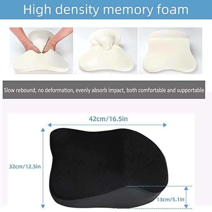 AMU Car Seat Headrest Neck Rest Pillow Cushion for All Cars- Ergonomic Pillow Memory Foam Neck Support for Neck/Back Pain Relief Neck Rest Support Cushion