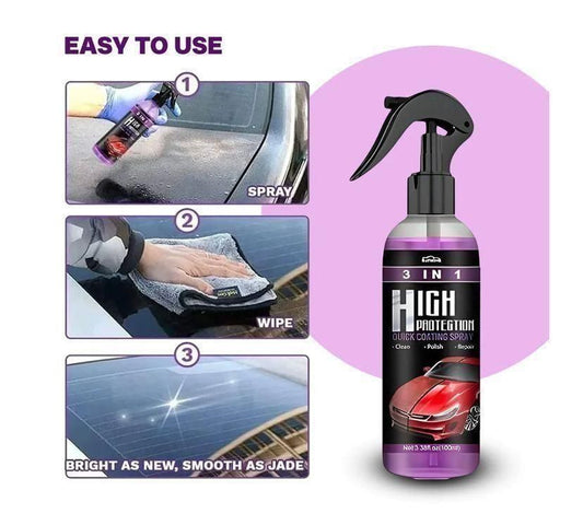 AMU 3 in 1 High Protection Quick Car Ceramic Coating Spray