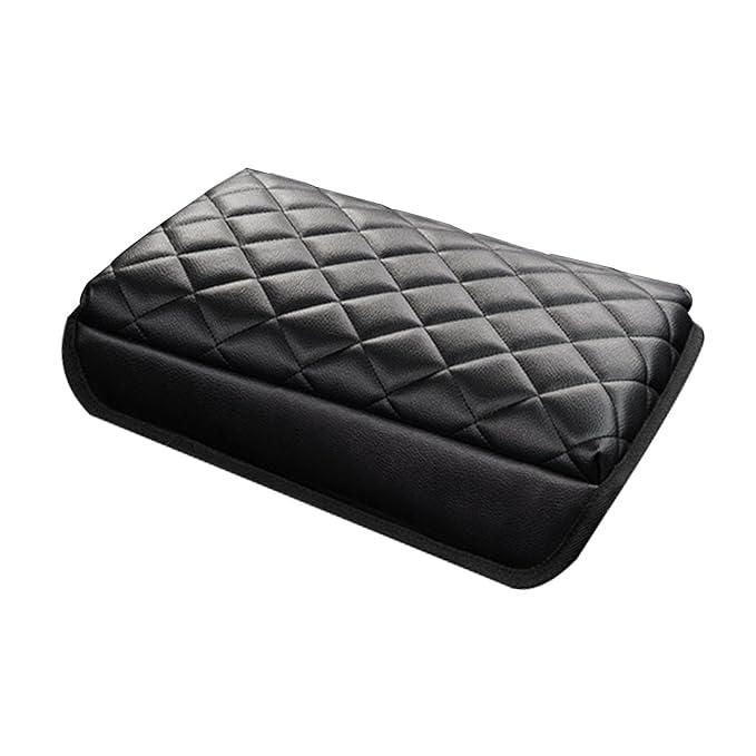 AMU Leather Waterproof Armrest Seat Box Cover Pad Protector (Pack of 2)