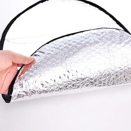 AMU Sun Shade Bike Seat Cover Aluminum Foil for Two-wheelers