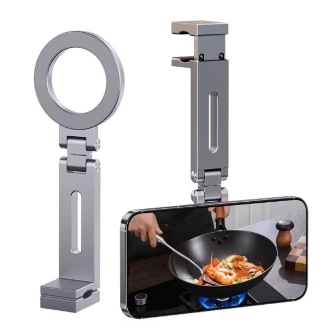 AMU Magnetic Phone Stand – Adjustable 360° Rotating, Compatible with iPhone MagSafe, Samsung, All Smartphones | Study Desktop/Dashboard Holder "