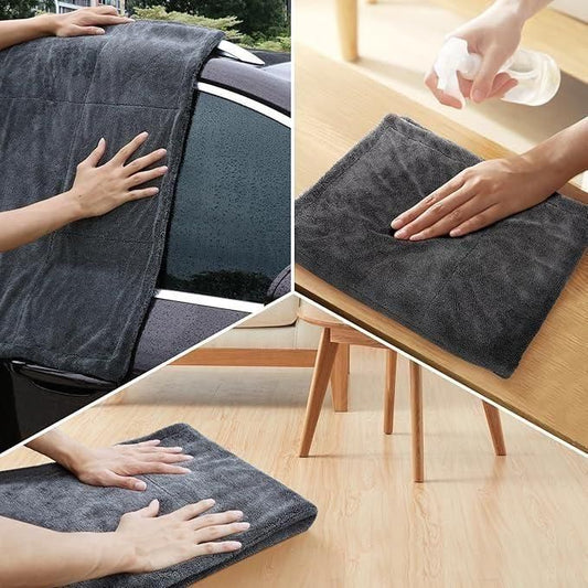 AMU Professional Car Cleaning Towel Thickened Ultrafine Fiber
