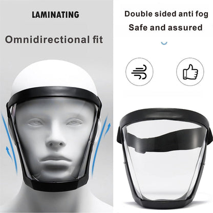 AMU Full Face Anti-Fog Transparent Face Mask