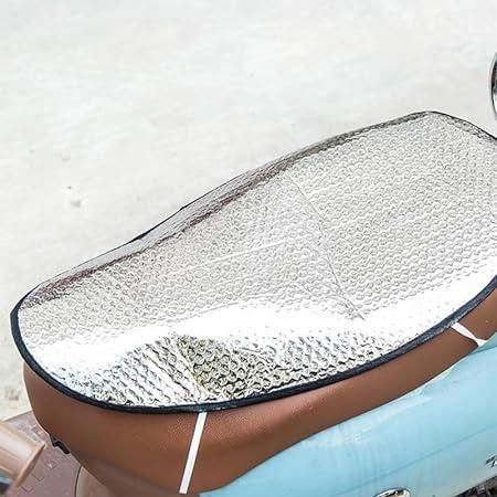 AMU Sun Shade Bike Seat Cover Aluminum Foil for Two-wheelers