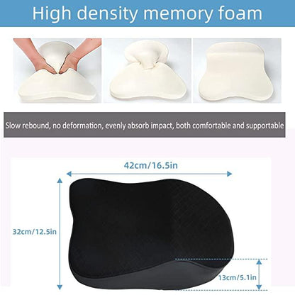 AMU Car Seat Headrest Neck Rest Pillow Cushion for All Cars- Ergonomic Pillow Memory Foam Neck Support for Neck/Back Pain Relief Neck Rest Support Cushion