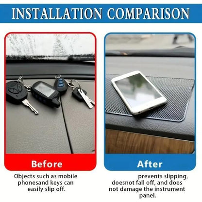 AMU High-Temperature Resistant Silicone Car Dashboard Mat - Non-Slip